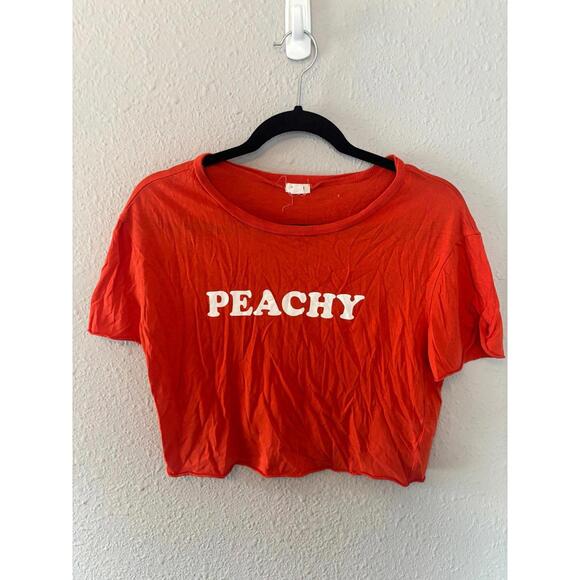 Garage orange cropped Peachy tee size S - Picture 1 of 3